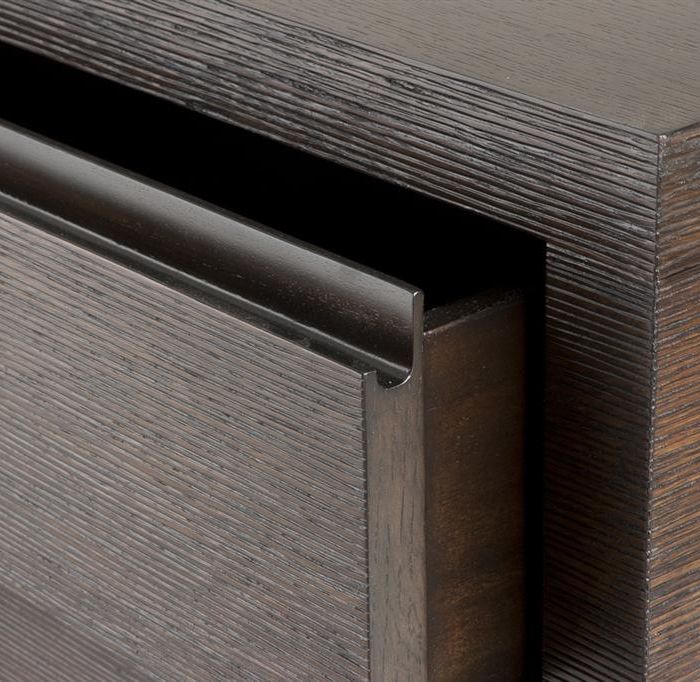 Cabinet Melange Oak 6 Drawer veneer | coffee finish 180 x 46 x H. 78 cm