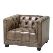 Chair Worcester olive light leather 94 x 85 x 72