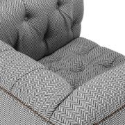 Chair Worcester Herringbone Grey 93 x 85 x 72