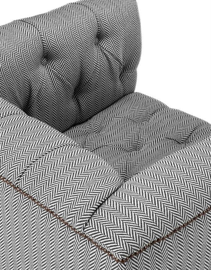 Chair Worcester Herringbone Grey 93 x 85 x 72