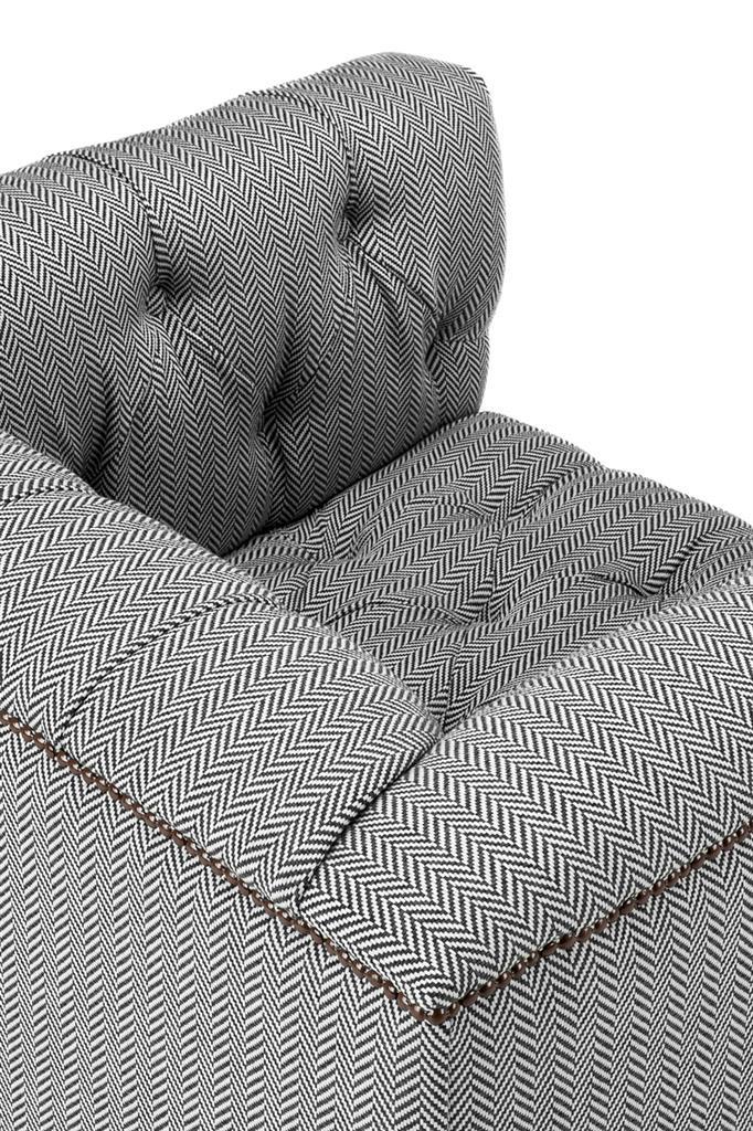 Chair Worcester Herringbone Grey 93 x 85 x 72