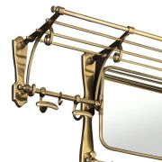 Coatrack Westend Antique brass finish | mirror glass