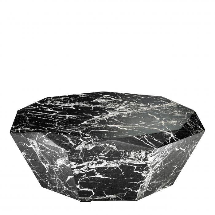 Coffee Table Nubium black faux marble