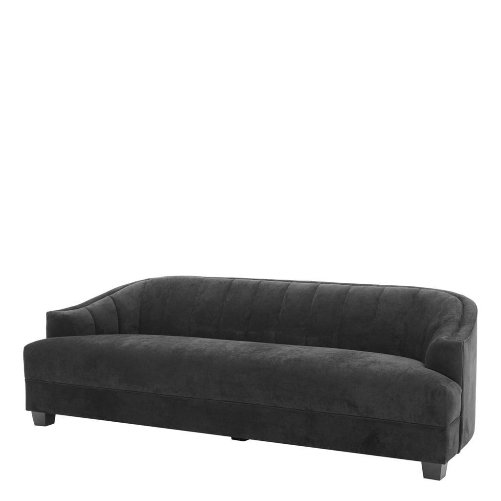 Sofa Oceanside black velvet