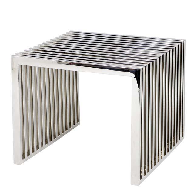 Coffee Table Herrera Polished stainless steel