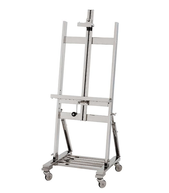 Staffelei für den Fernseher // TV Easel nickel finish