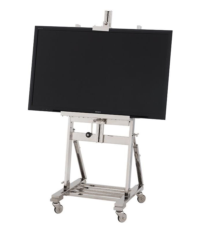Staffelei für den Fernseher // TV Easel nickel finish
