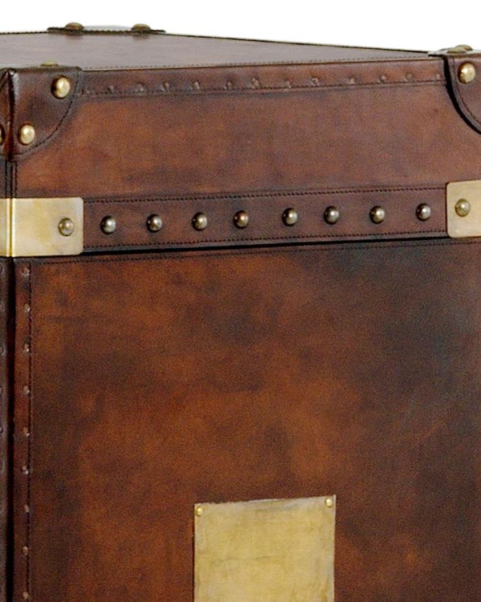 Trunk Réunion tobacco leather