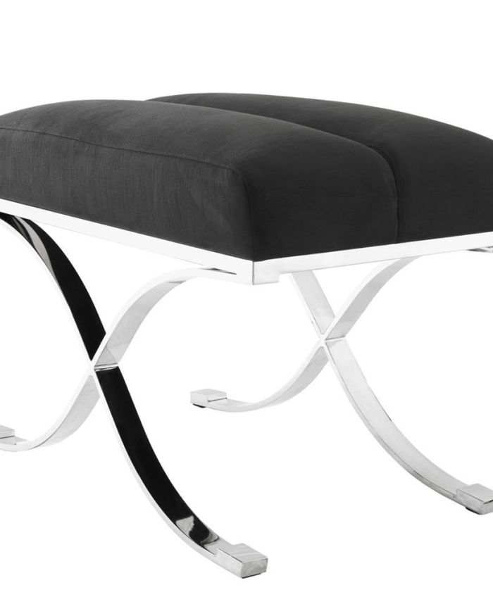Stool Alexandria anthracite grey
