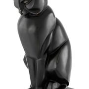 Meow Art Deco bronze