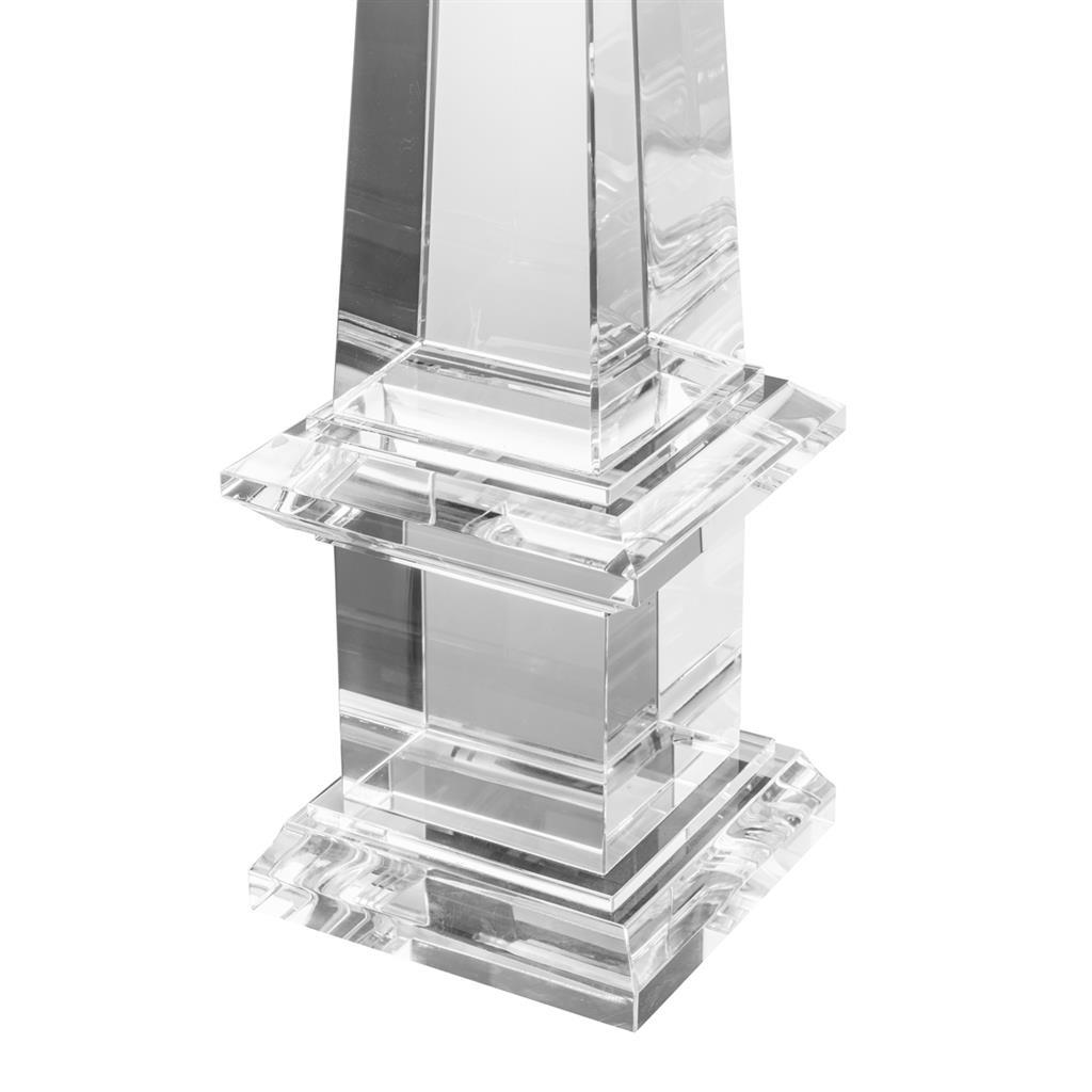 Obelisk Imperator Crystal Glass 15 x 15 x H. 77,5 cm