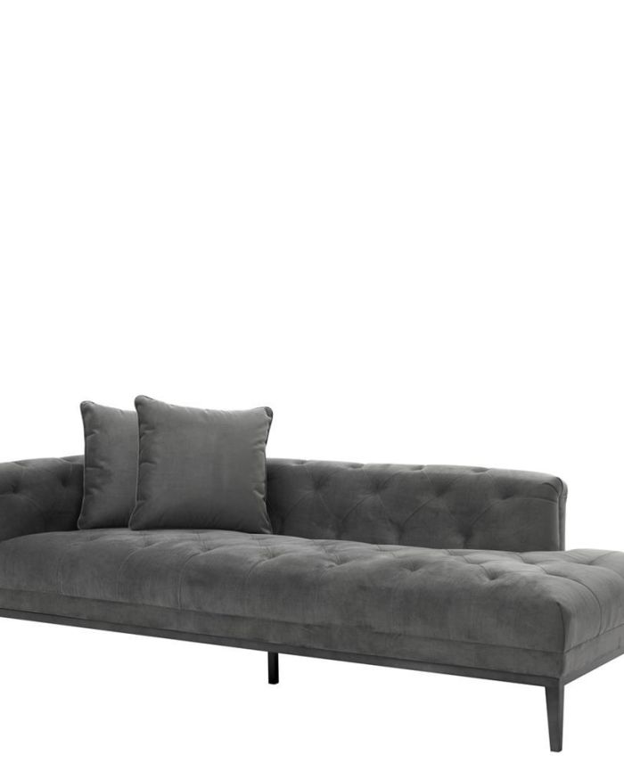 Lounge Sofa Honolulu left granite grey