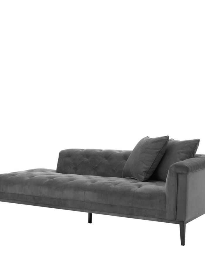 Lounge Sofa Honolulu right granite grey