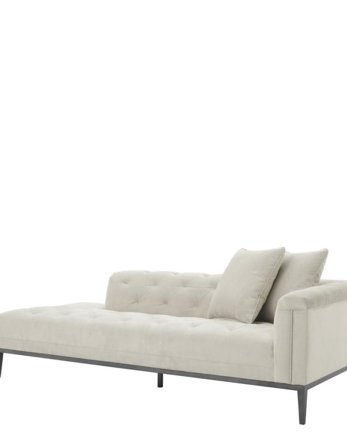 Lounge Sofa Honolulu right pebble grey