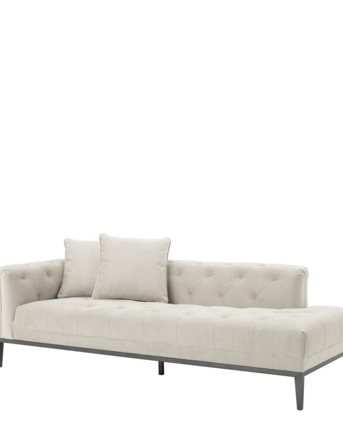 Lounge Sofa Honolulu left pebble grey