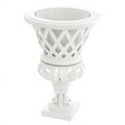 Planter Orchid Garden Piano white finish Including removable inlay