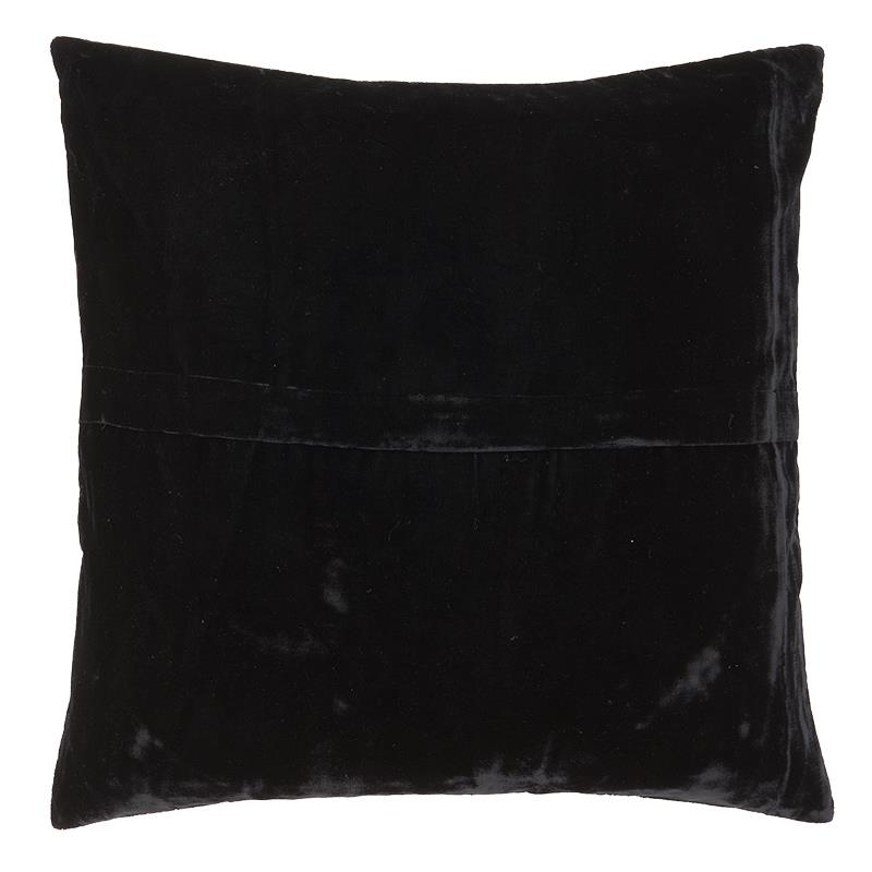 Pillow Lion King Black velvet | silver colour thread Hand embroidered set of 2