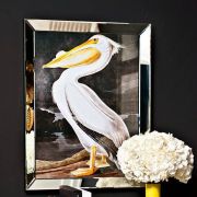 Print Pelican Mirror glass frame | clear glass 70 x H. 90 cm