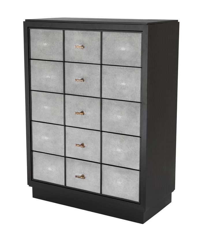 Chest Willow 5 drawer black finish