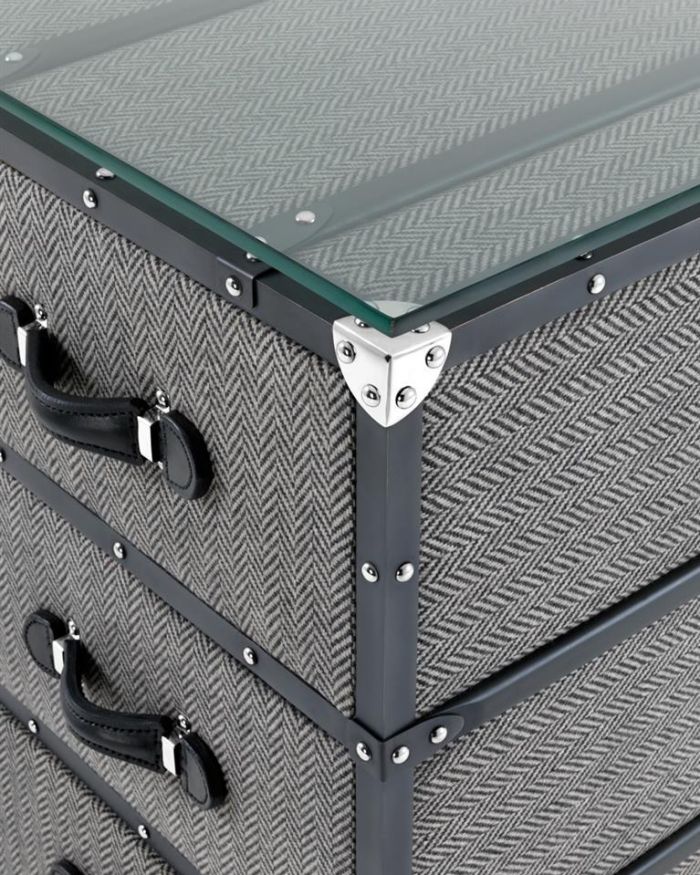 Chest Oreaden 4 drawer Grey