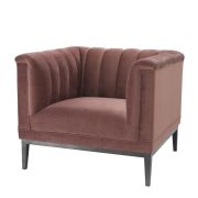 Chair Temecula roche faded rose velvet