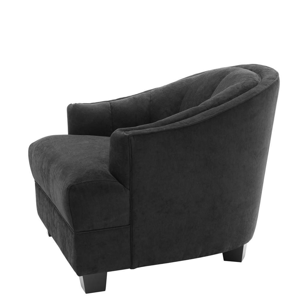 Chair Oceanside black velvet