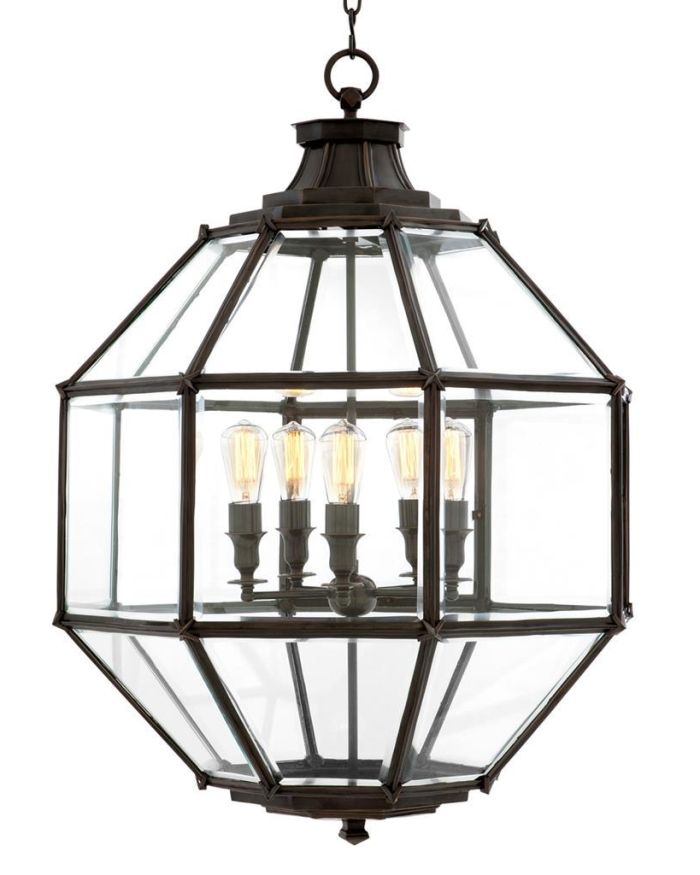 Lantern Cateline gunmetal 80cm