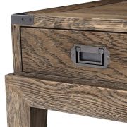 Side Table Federale Smoked oak | gunmetal hardware