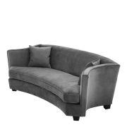 Sofa Salinas 3 seat granite grey 226 x 110 x 74