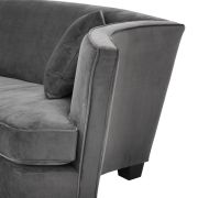 Sofa Salinas 3 seat granite grey 226 x 110 x 74