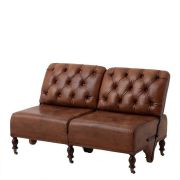 Sofa Varadero Tobacco leather 130 x 73 x H. 74cm