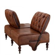 Sofa Varadero Tobacco leather 130 x 73 x H. 74cm