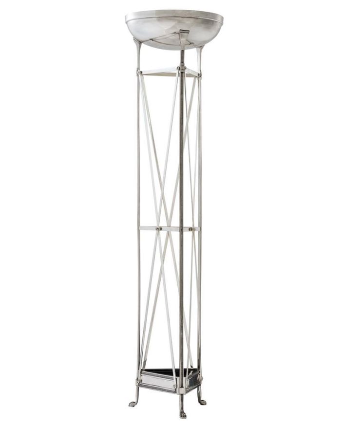 Floor Lamp Antique silver plated