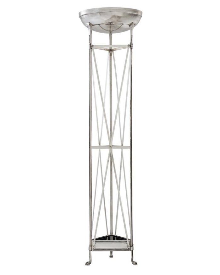 Floor Lamp Antique silver plated
