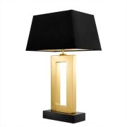 Table Lamp Mon Dieu Gold finish | granite base Including black shade