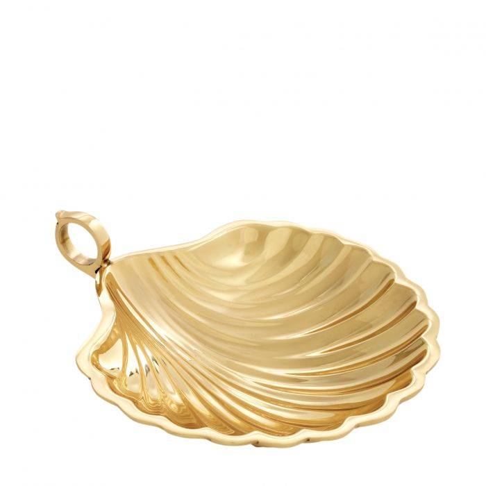 Tray Coquille Polished brass M