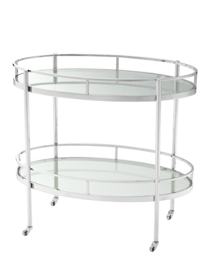 Trolley Tremosine polished stainless steel