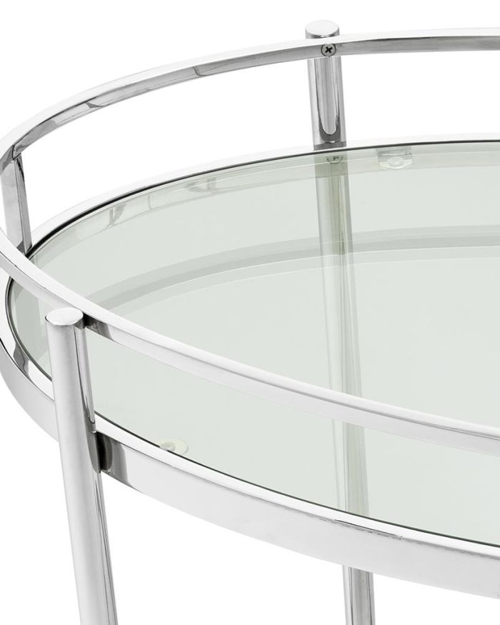 Trolley Tremosine polished stainless steel