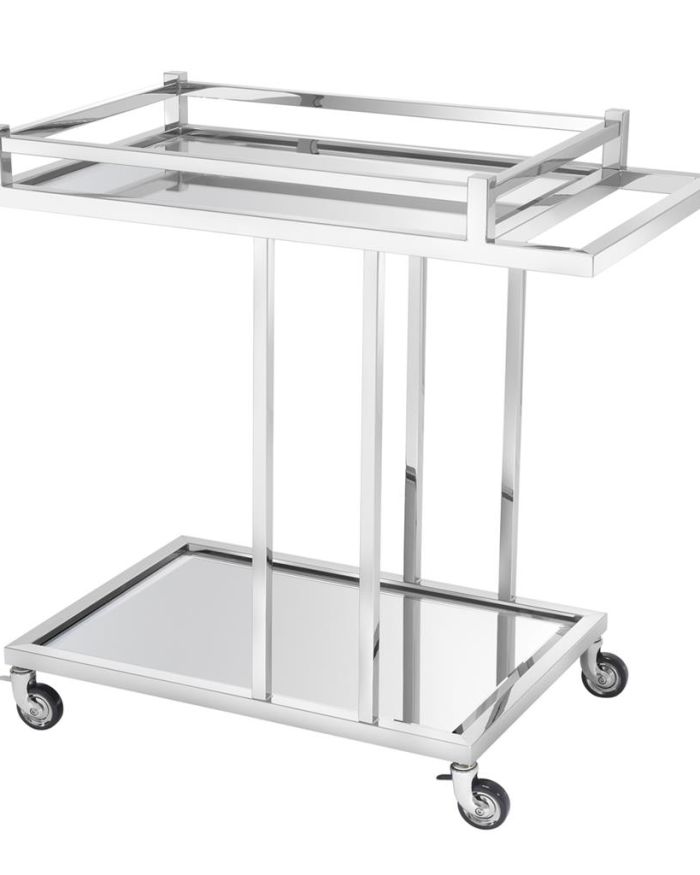 Trolley Locorotondo Polished stainless steel | bevelled mirror glass
