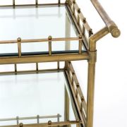 Trolley Trevi Vintage brass finish | bevelled clear glass