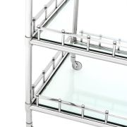 Trolley Trevi Nickel finish | bevelled clear glass