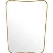 Mirror Vivienne brushed brass finish