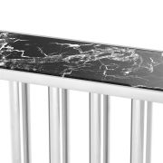 Console Table Malibu polished stainless steel