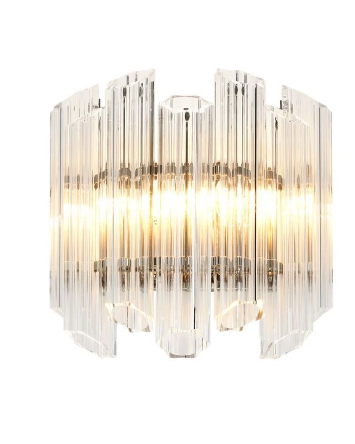 Wall Lamp Chantal nickel finish