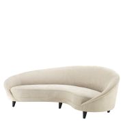 Sofa Ivoire beige velvet