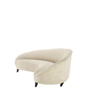 Sofa Ivoire beige velvet