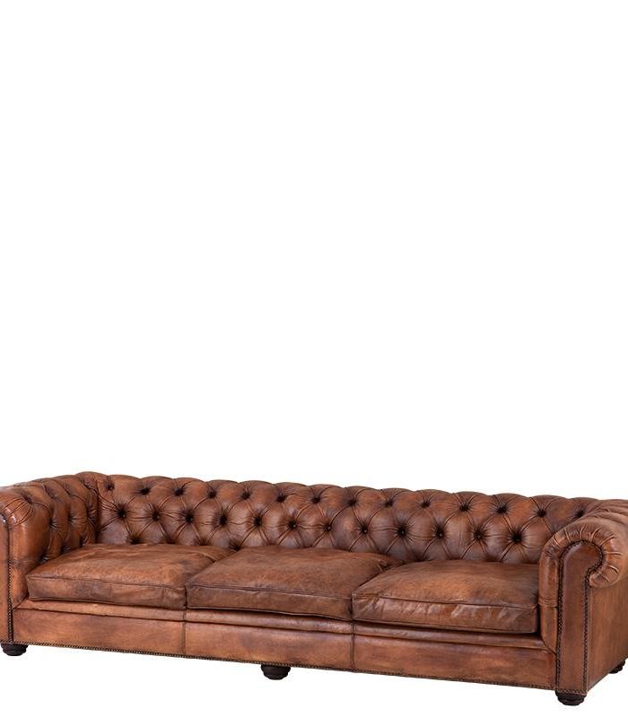 Club Sofa Nashville 280cm tobacco leather