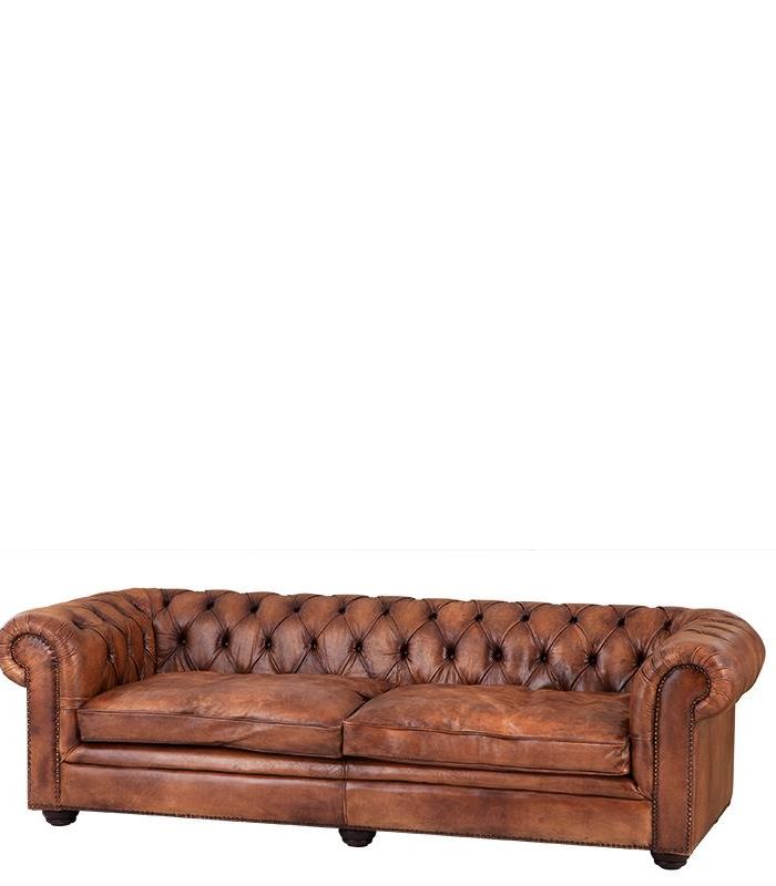 Club Sofa Nashville 240cm tobacco leather