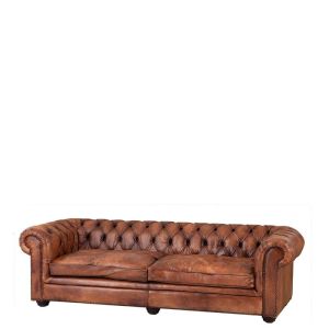 Club Sofa Nashville 240cm tobacco leather