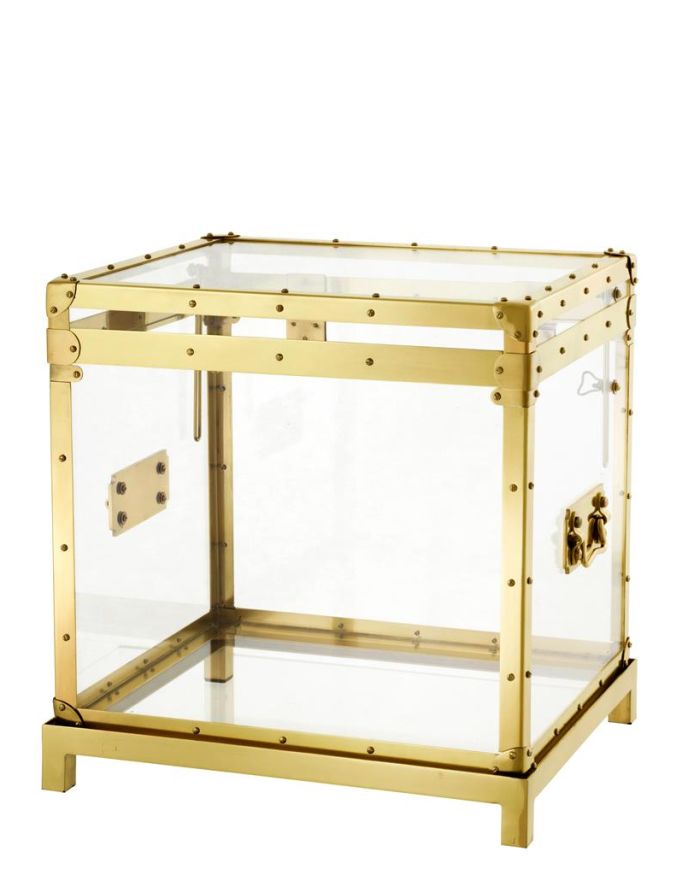 Flightcase Magnificent gold finish incl stand